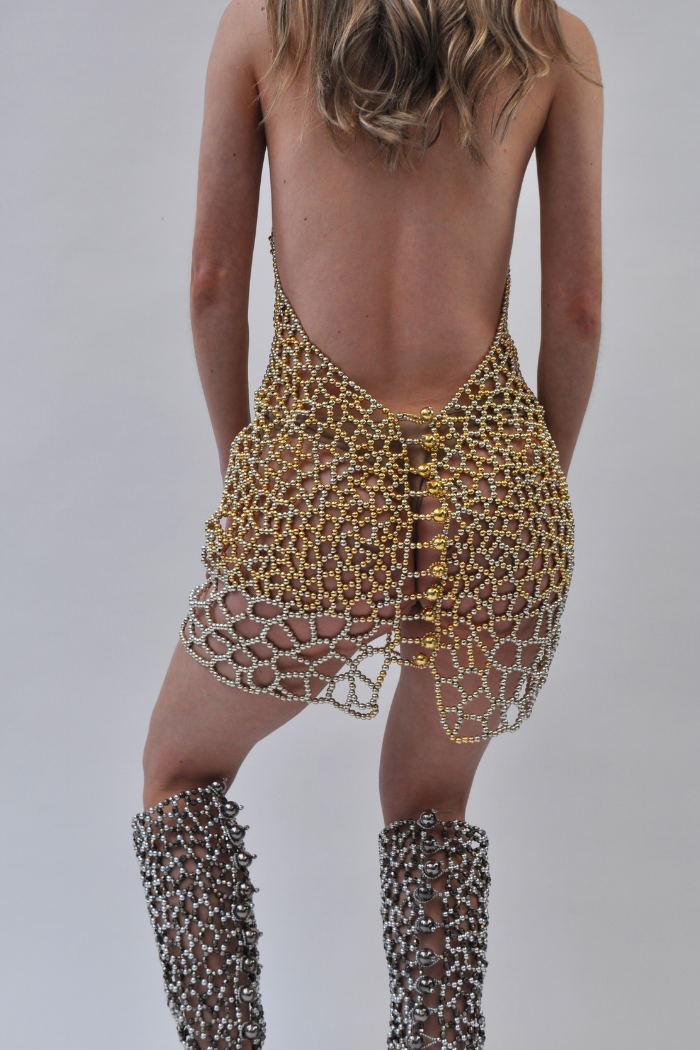AYRA Mini Dress Gold