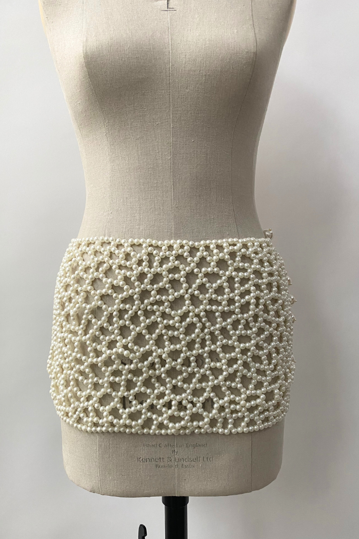 LUNA Mini Skirt Pearl