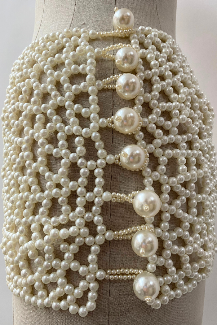 LUNA Mini Skirt Pearl